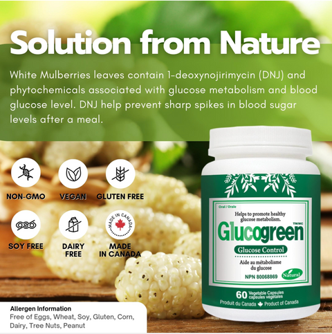 [NUTRIDOM]  Glucogreen Glucose Control • 글루코그린 글루코즈 컨트롤 60 Vcaps