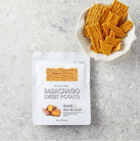 [BASACHAGO] Sweet Potato Chips • 바삭하고 40g