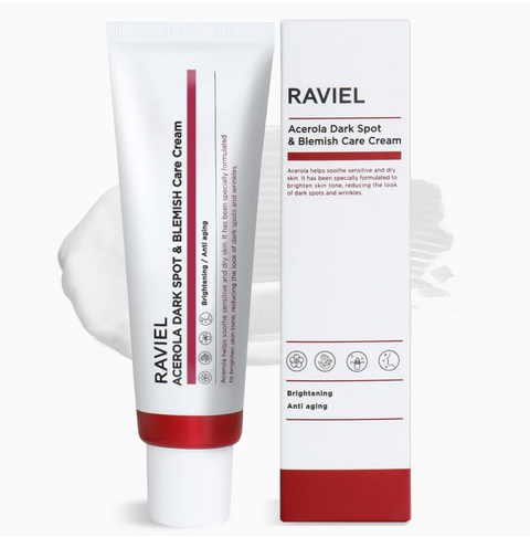 [RAVIEL] Acerola Dark Spot & Blemish Care Cream  • 아세로라 잡티 앤 기미 케어 주름 미백 기능성 크림 50ml