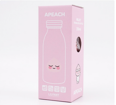 [Kakao] Apeach Milky St. Bottle • 어피치 밀키 스텐 보틀 350ml