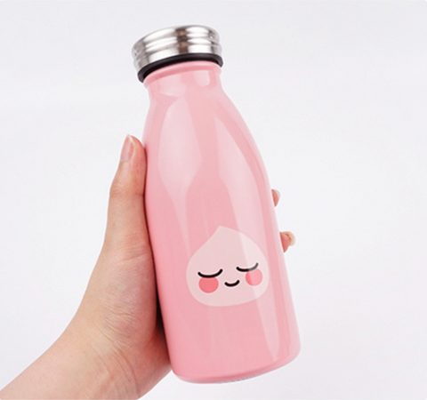 [Kakao] Apeach Milky St. Bottle • 어피치 밀키 스텐 보틀 350ml