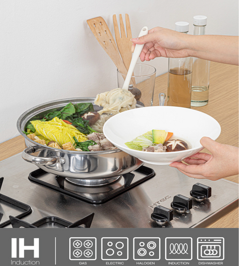 [EiseNach] Essen ST. 2 in 1 Steamer • 아이제나흐 에센 스텐 찜솥  28cm