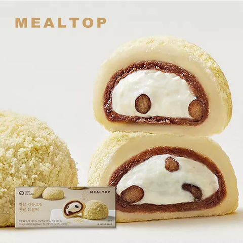 [Mealtop] Condensed milk and whole red bean glutinous rice cake • 연유크림 통팥 찹쌀떡 360g(=6's)