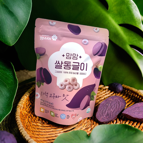 [Momsmi] MomMom Purple Sweet Potato Rice Rings