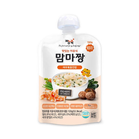 [Jjangjug] Baby Food • 아기 이유식 맘마짱  Shrimp & Wet Rice