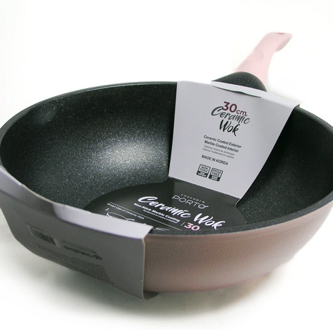 [Porto] Ceramic Wok • 포르토 세라믹 웍 30cm (5.4 LITER)