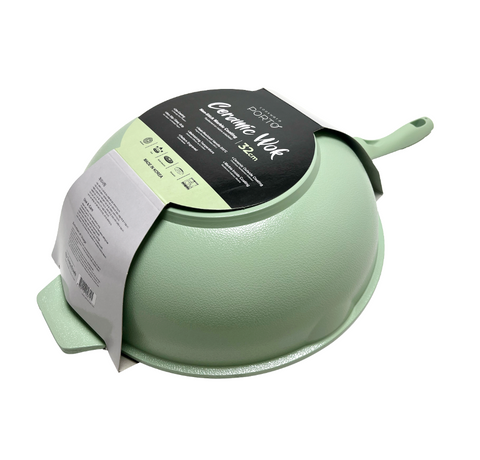 [Porto] Ceramic Wok • 포르토 세라믹 웍 32cm (6.9 LITER)