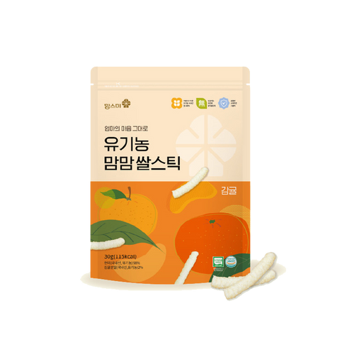 [Momsmi] MomMom Organic Rice Stick (Tangerine)