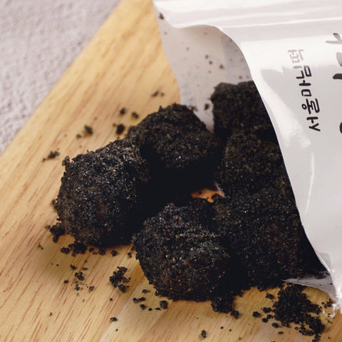 [Rodem Food] Black Sesame Injeolmi • 흑임자 인절미 100g 2's